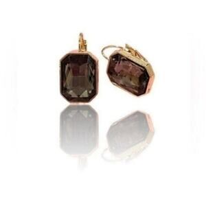 Square Drop Dangle Crystal Earrings